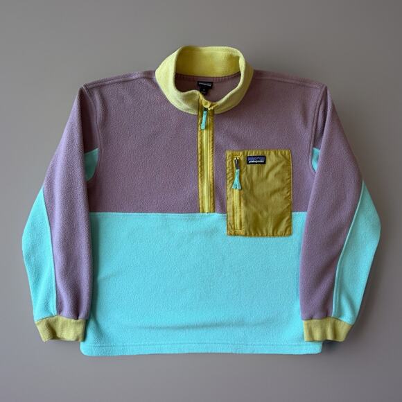 Patagonia Microdini 1/2 Zip Pullover Youth XL Fleece Synchilla Casual Outerwear - Picture 1 of 9